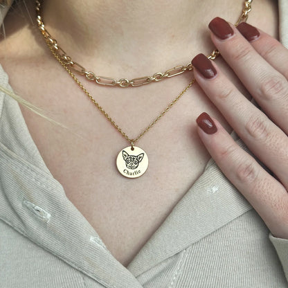 Votre Compagnon – Collier Gravé sur Mesure
